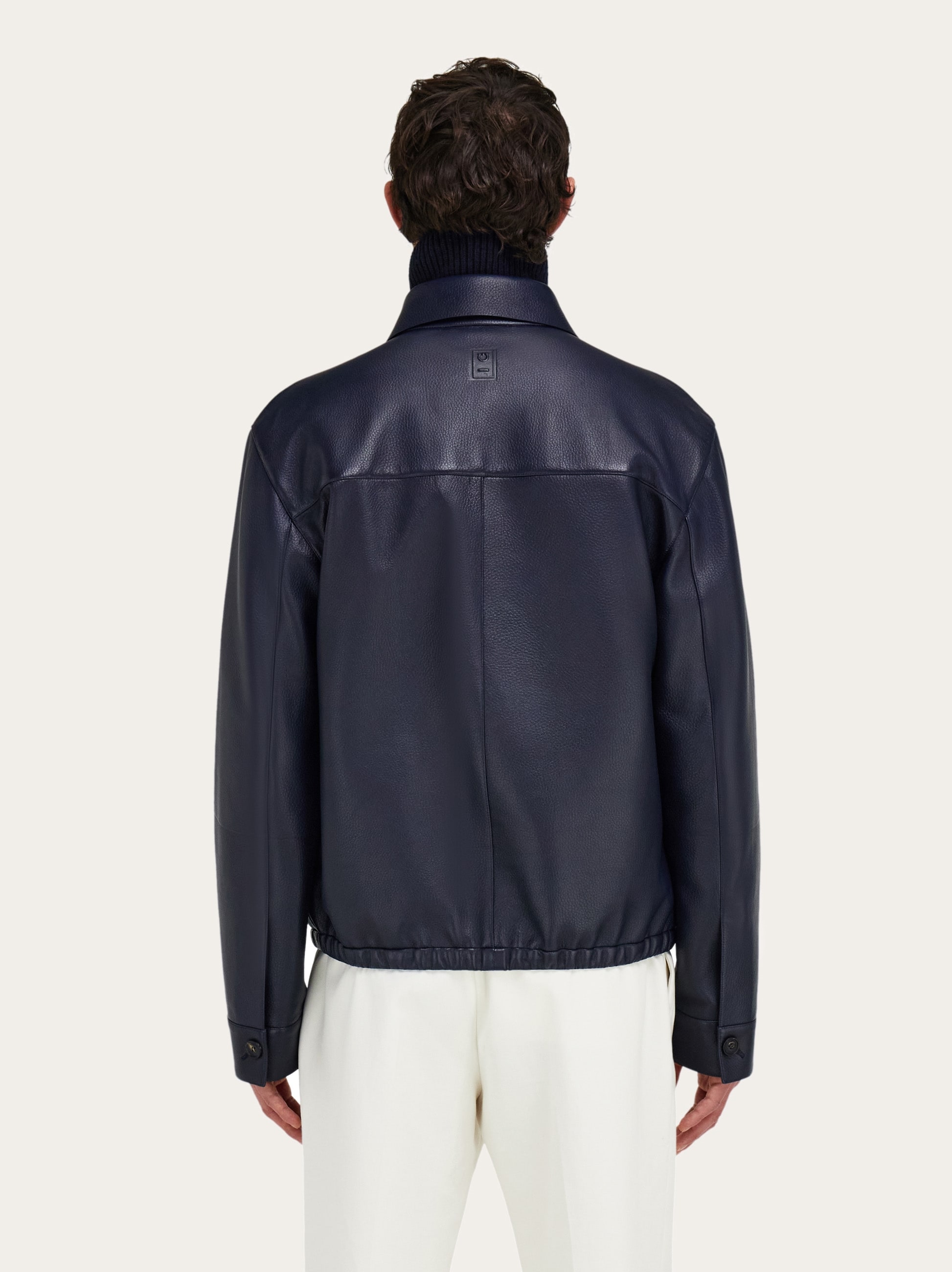 Salvatore Ferragamo リバーシブル ラムスキン ブルゾン Salvatore