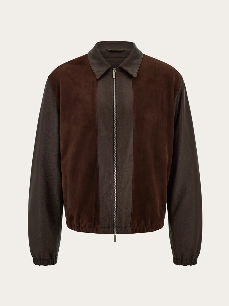 Deerskin leather and suede blouson Gallery image 1