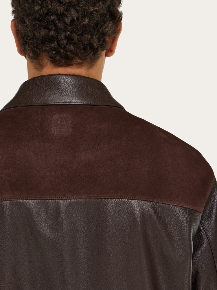 Deerskin leather and suede blouson Gallery image 6