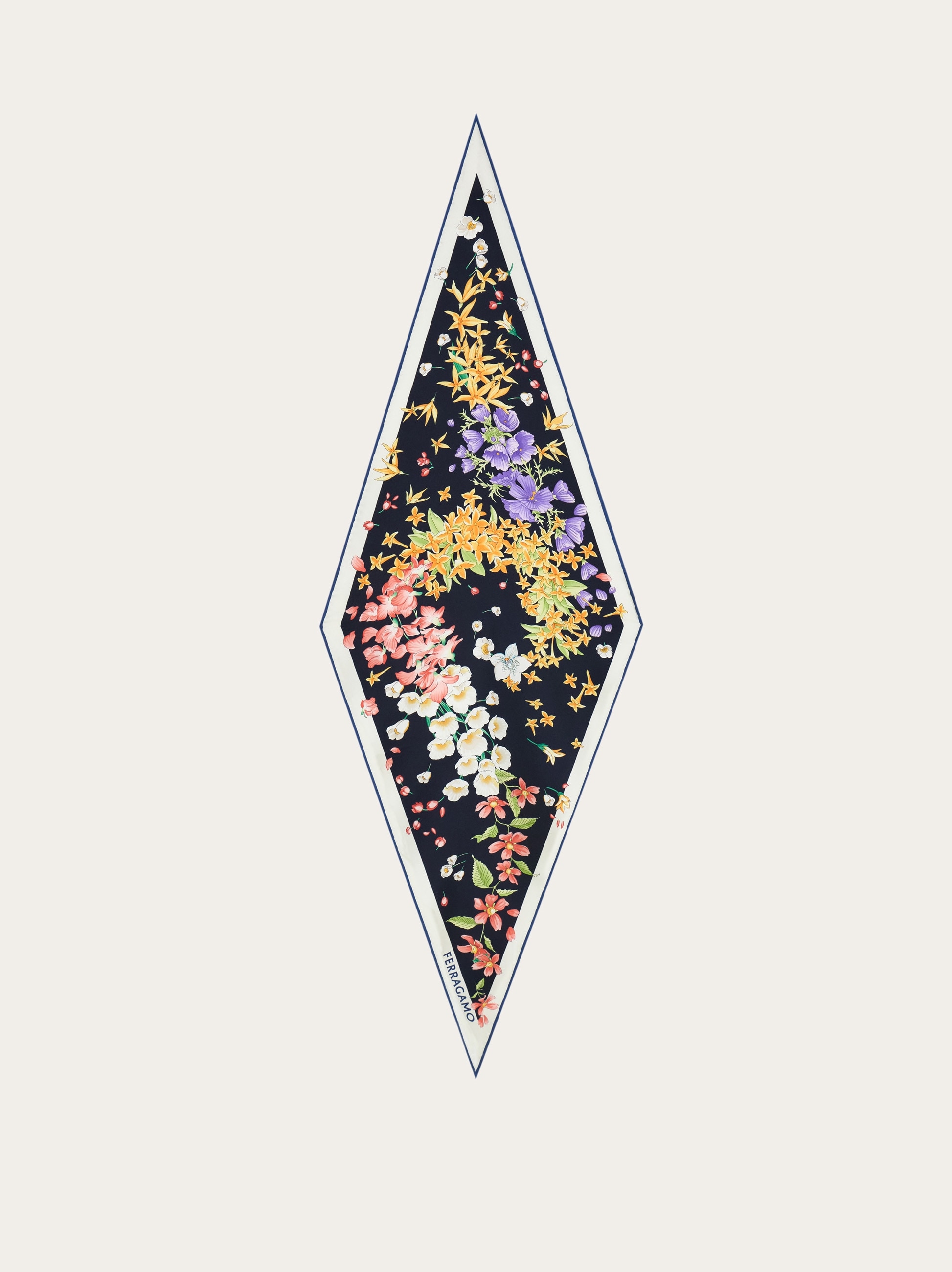 Spring print diamond scarf - Women | Ferragamo
