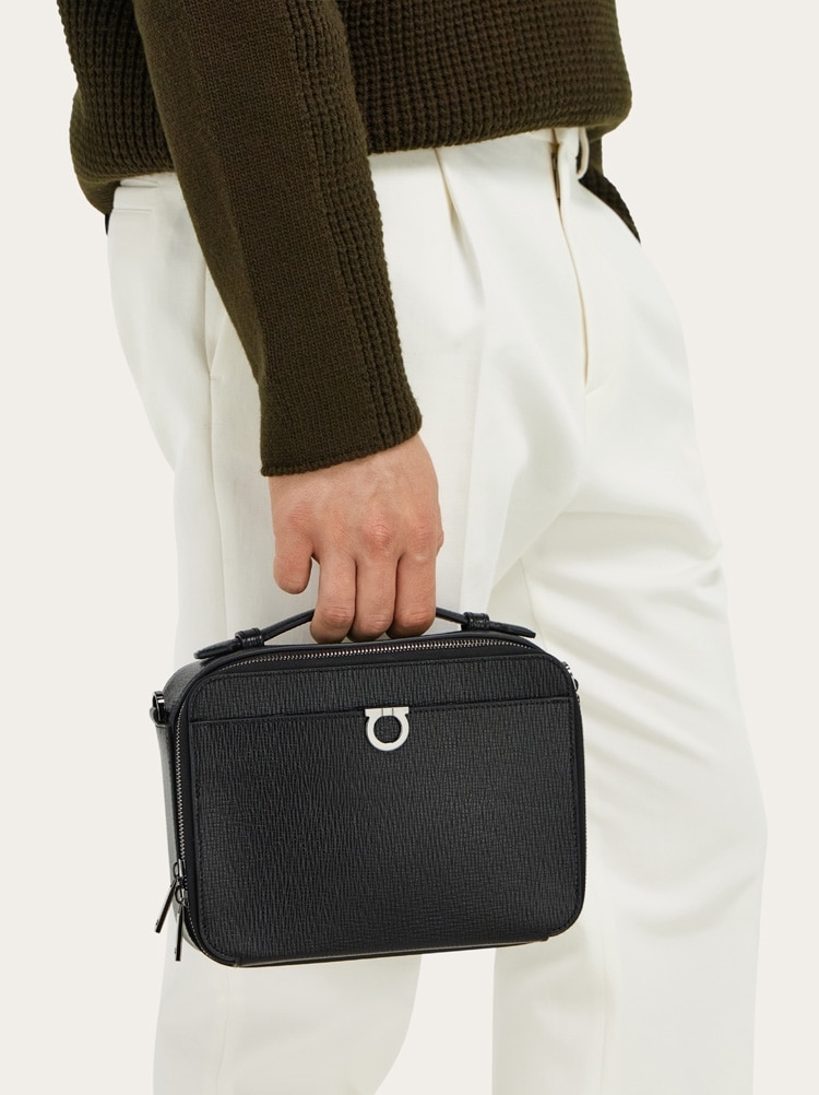 Gancini cross body bag Gallery image 3
