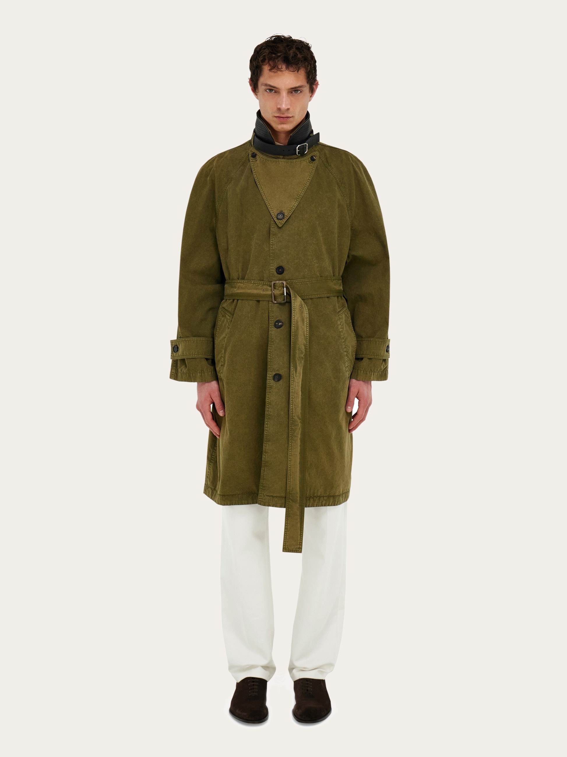 シングルブレストトレンチコート - メンズ | Ferragamo
