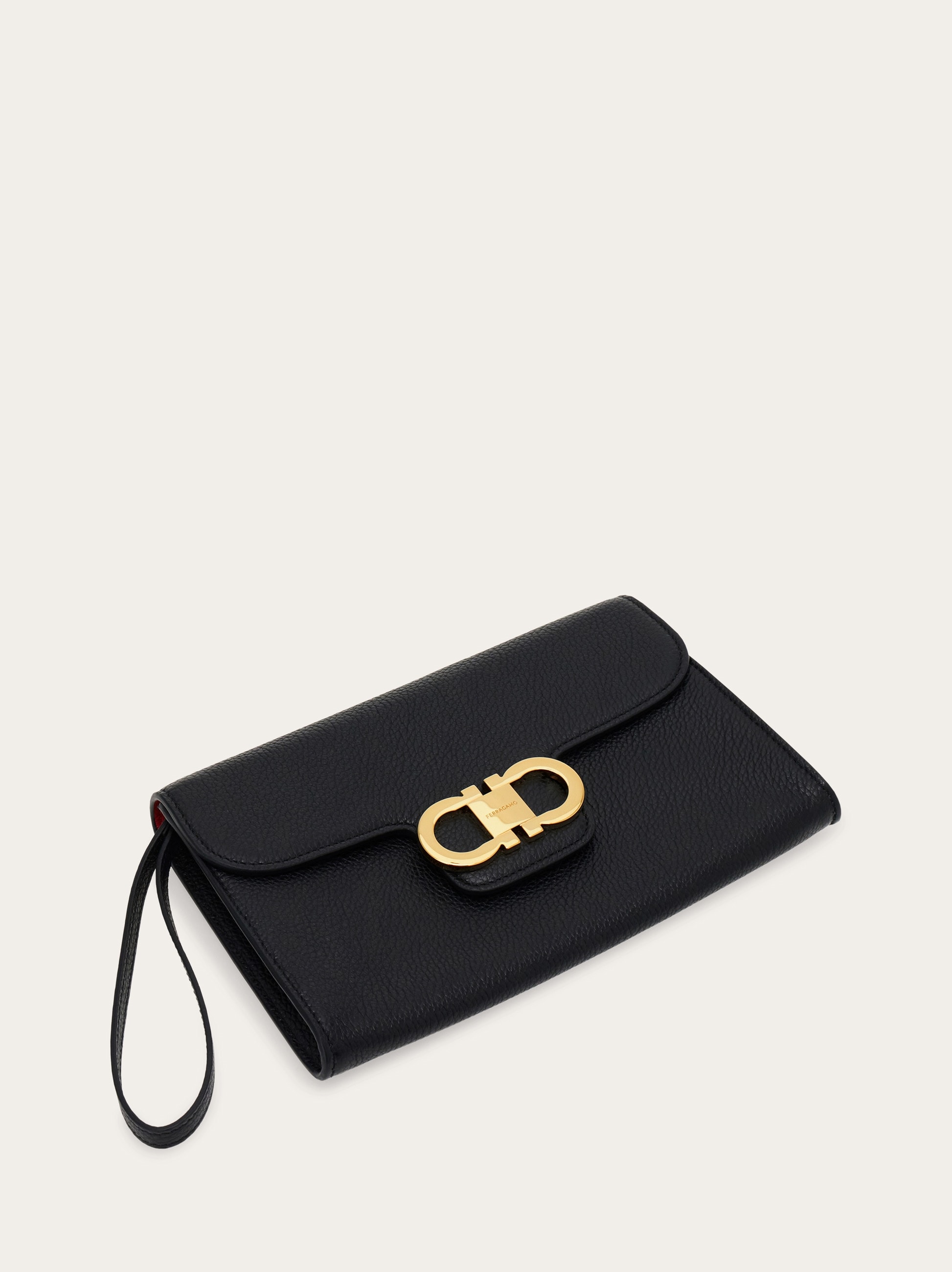 Double Gancini clutch - Women | Ferragamo