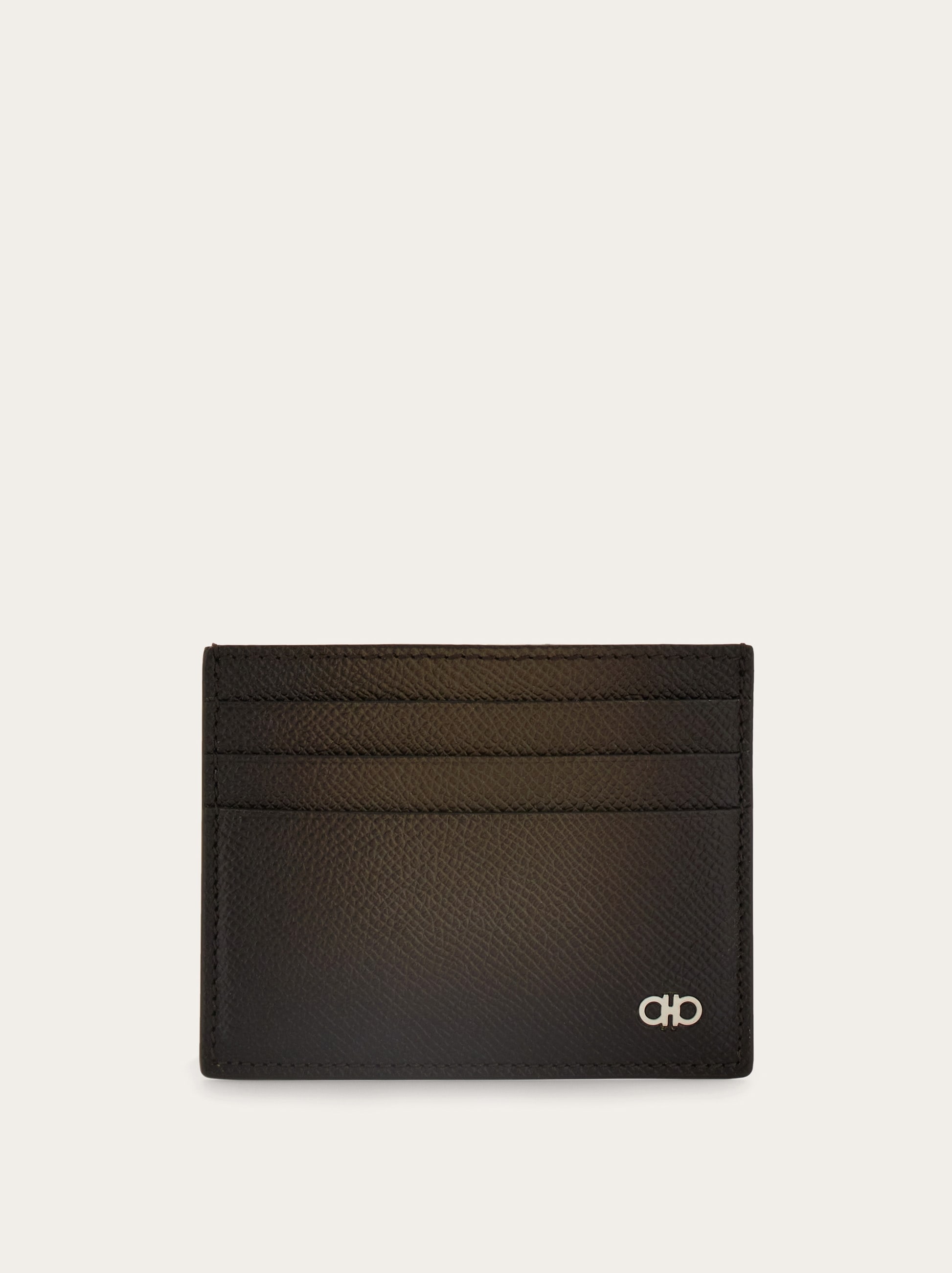 Micro Gancini credit card holder - Men | Ferragamo