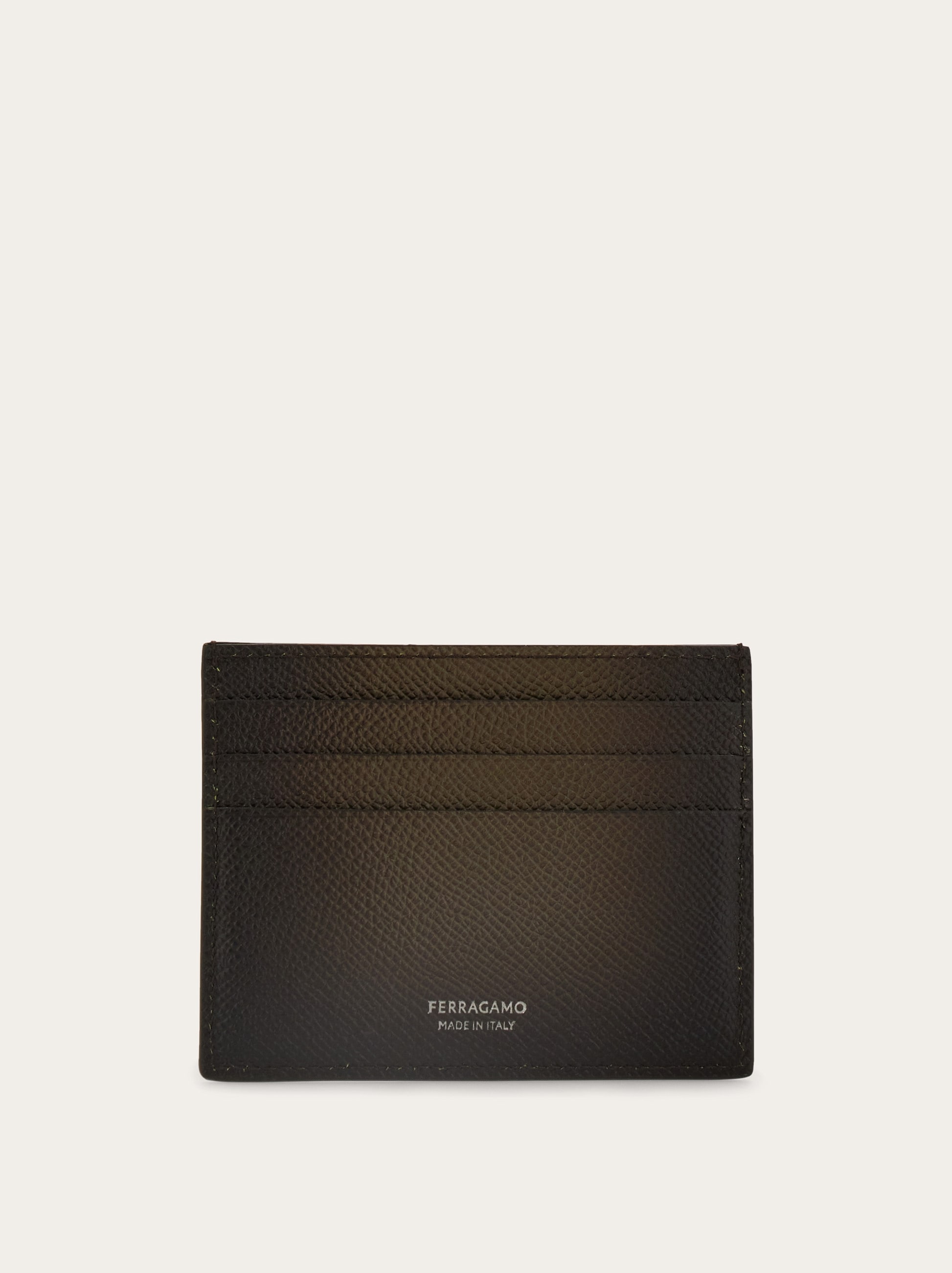 Micro Gancini credit card holder - Men | Ferragamo