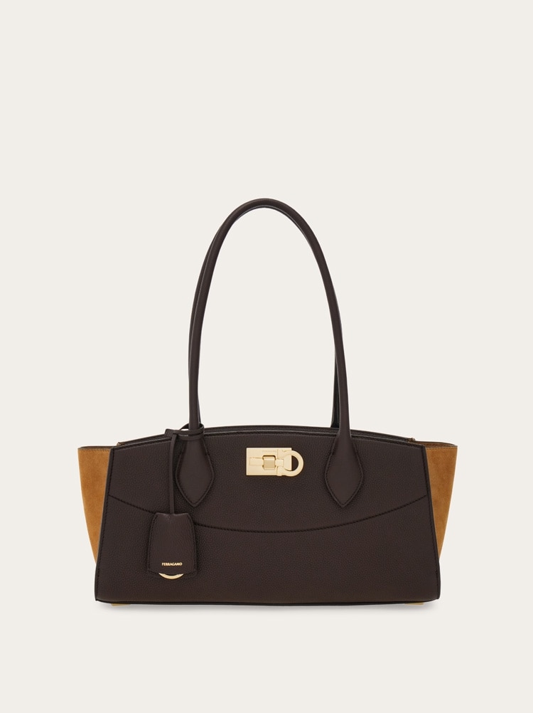 New Ferragamo Studio Soft bag East West (M) Gallery image 1
