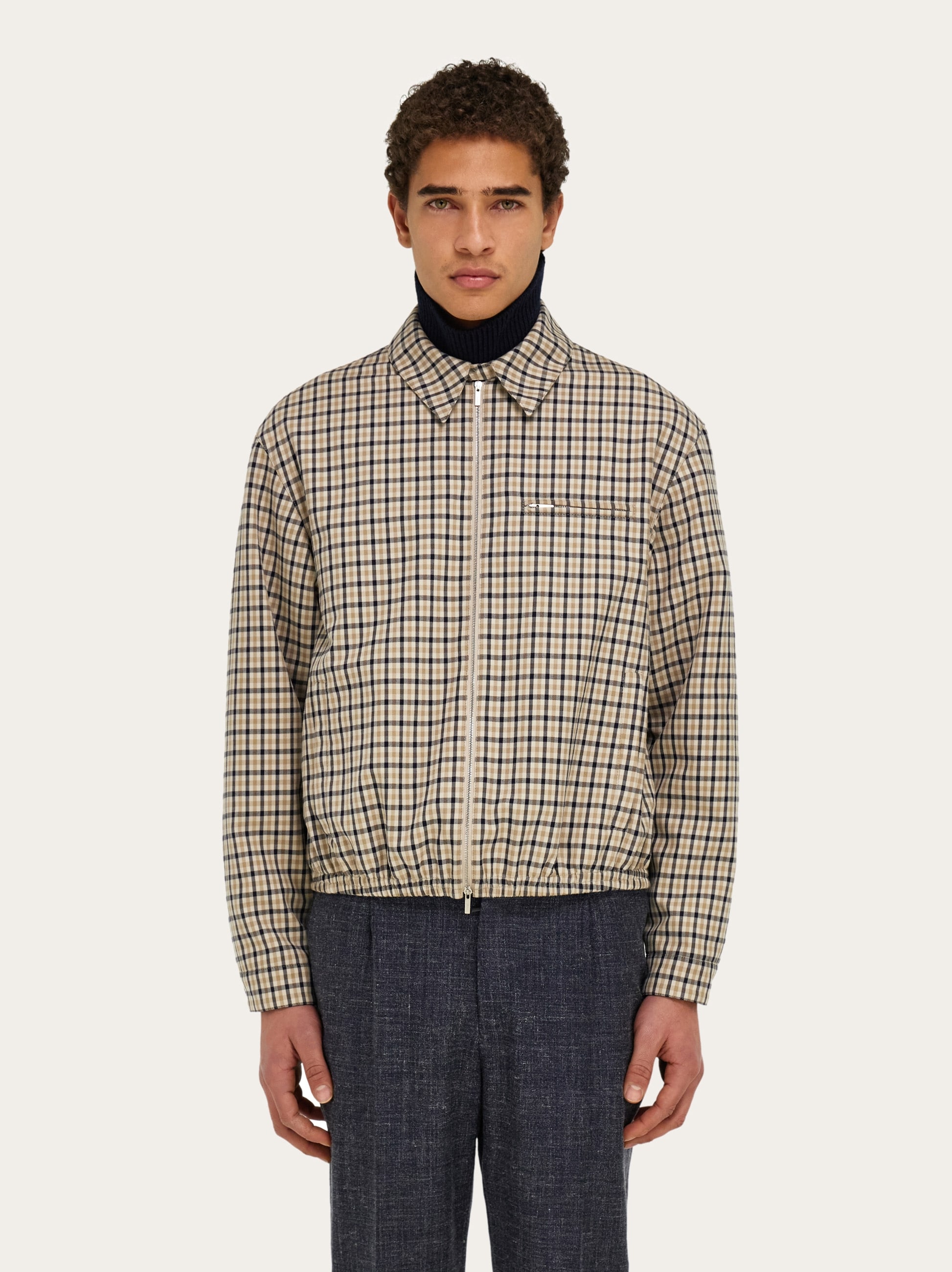 Check bomber jacket - Men | Ferragamo