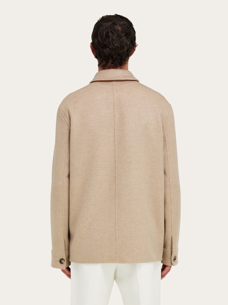 Blouson en faille de laine et cachemire Gallery image 3