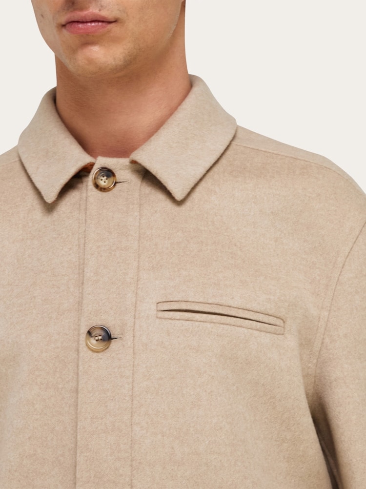 Blouson en faille de laine et cachemire Gallery image 4