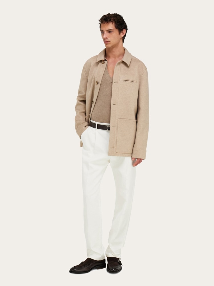 Blouson en faille de laine et cachemire Gallery image 7