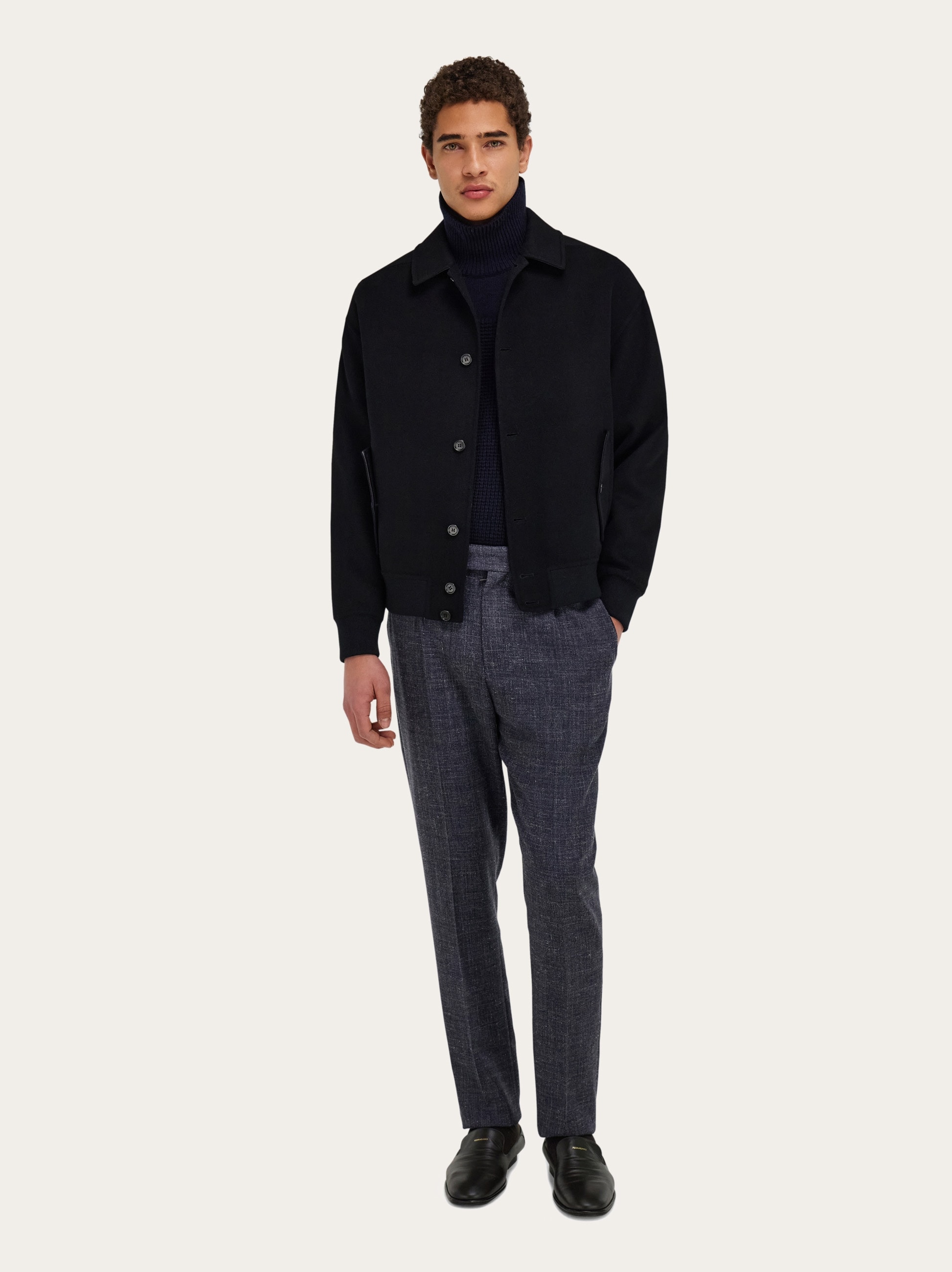 ウール・カシミア ブルゾン - メンズ | Ferragamo