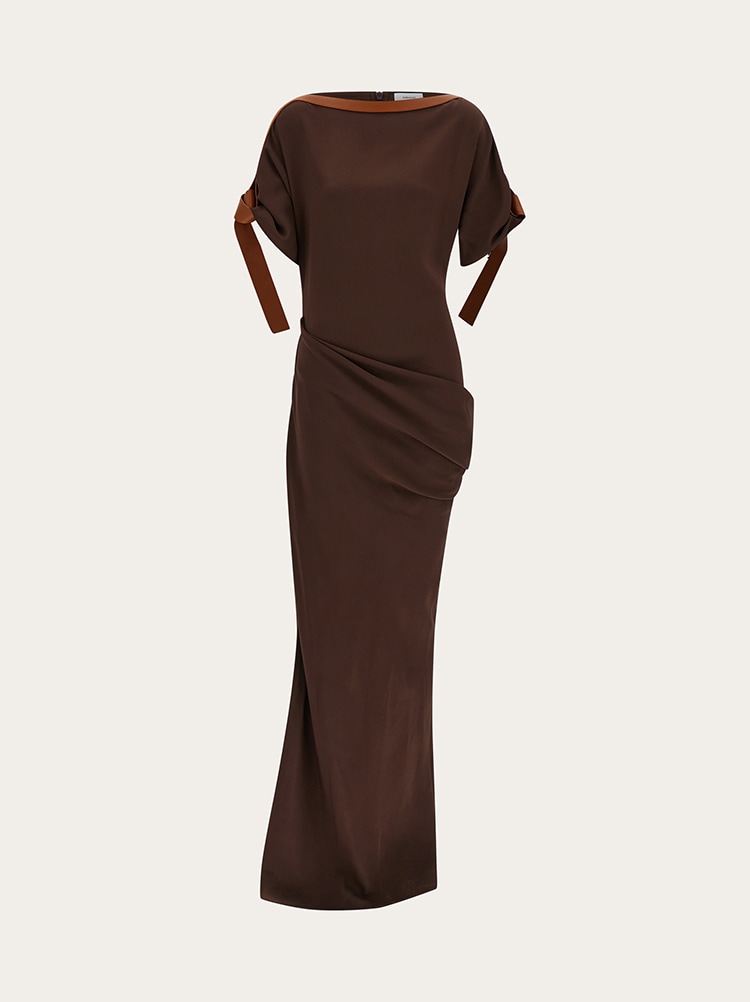 Long viscose dress Gallery image 1