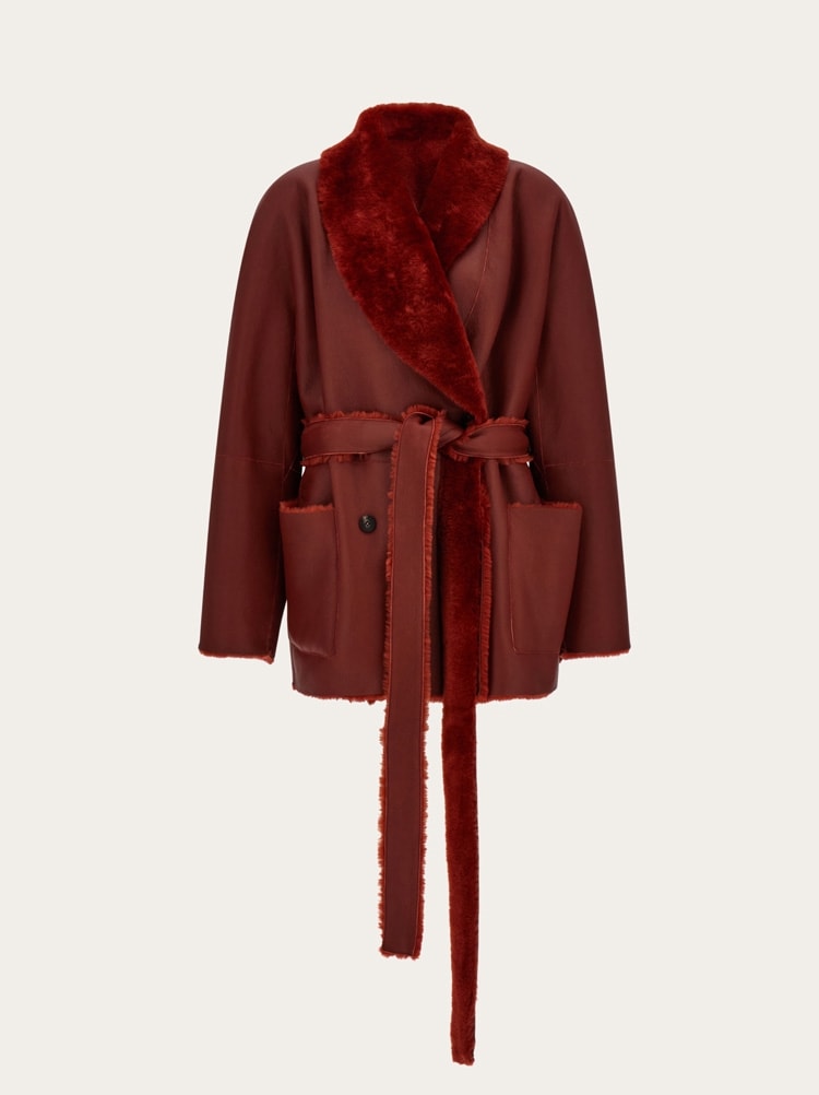Reversible shearling jacket Gallery image 1