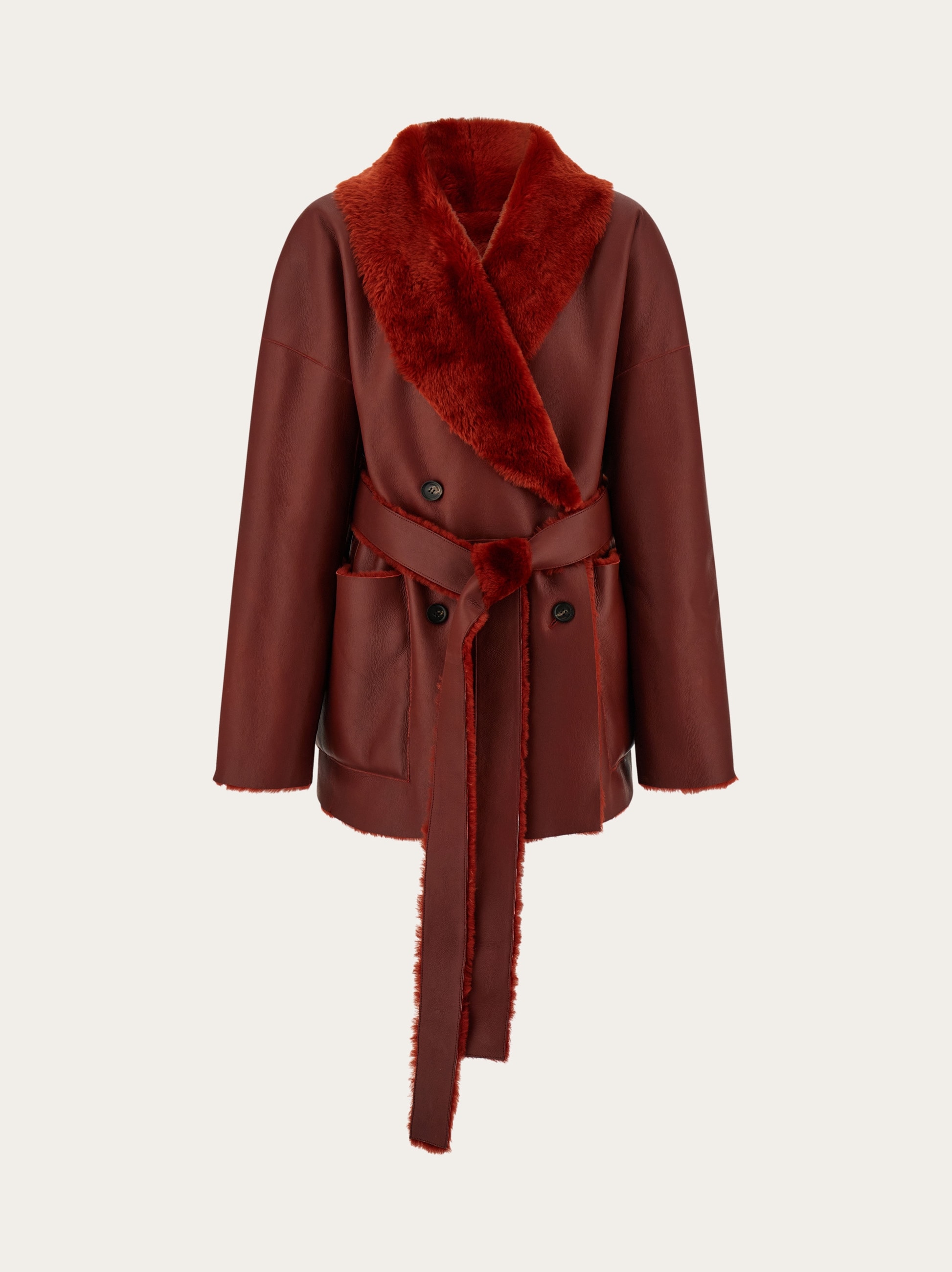 Reversible shearling jacket - Women | Ferragamo