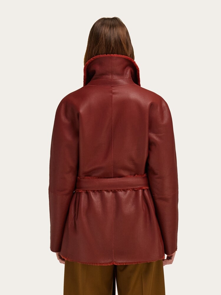 Reversible shearling jacket Gallery image 10