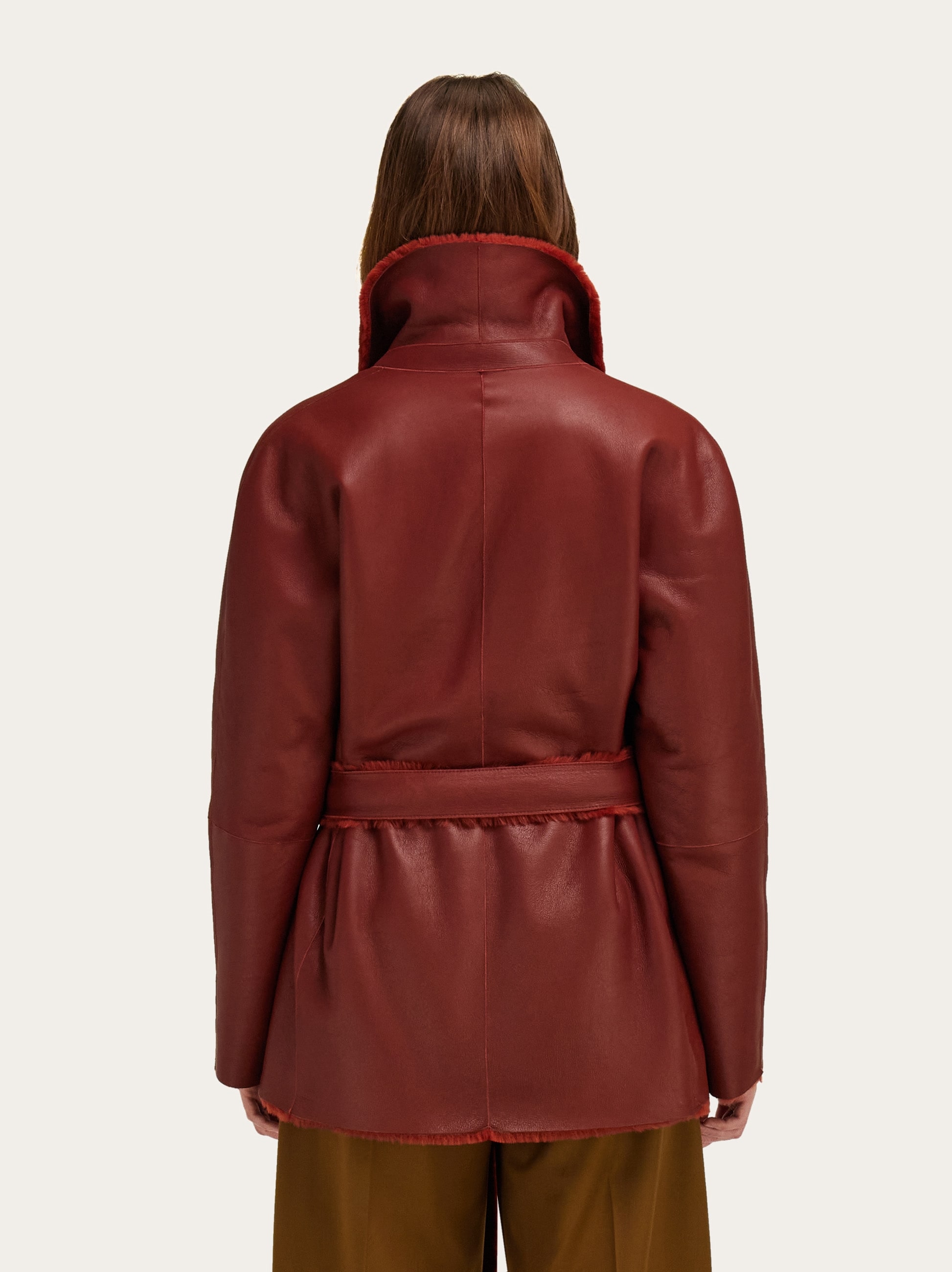 Reversible shearling jacket - Women | Ferragamo
