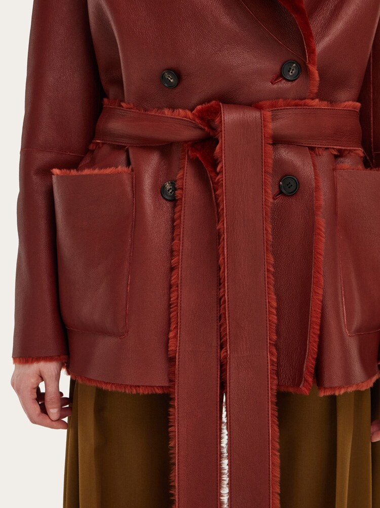 Reversible shearling jacket Gallery image 11