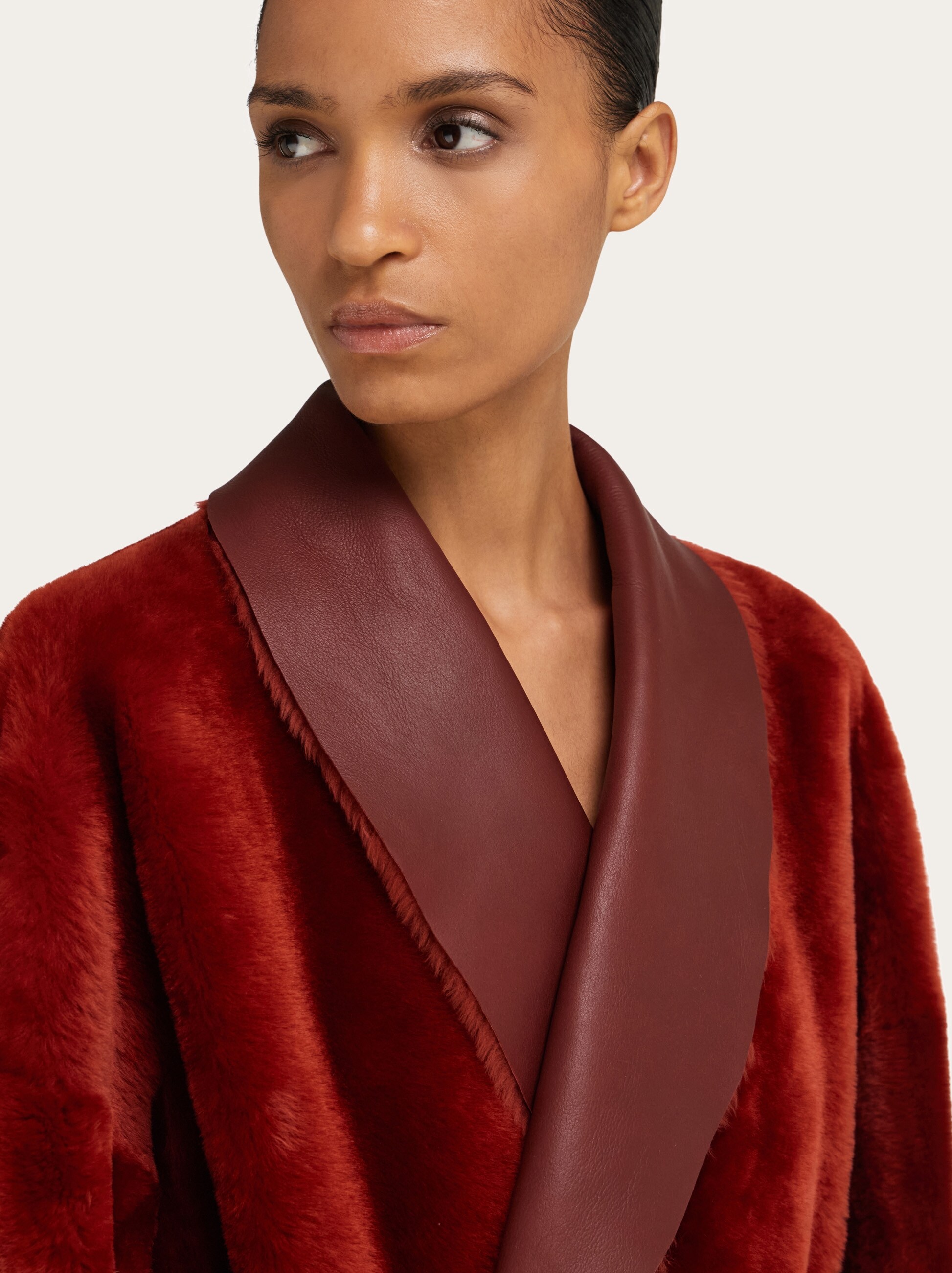 Reversible shearling jacket - Women | Ferragamo