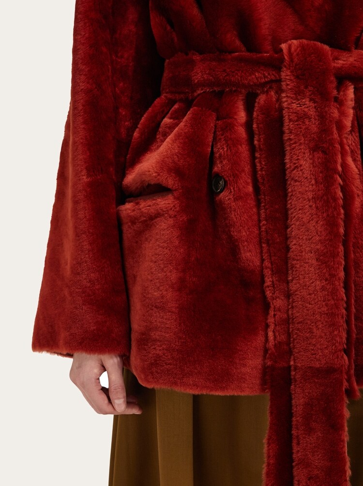 Reversible shearling jacket Gallery image 5