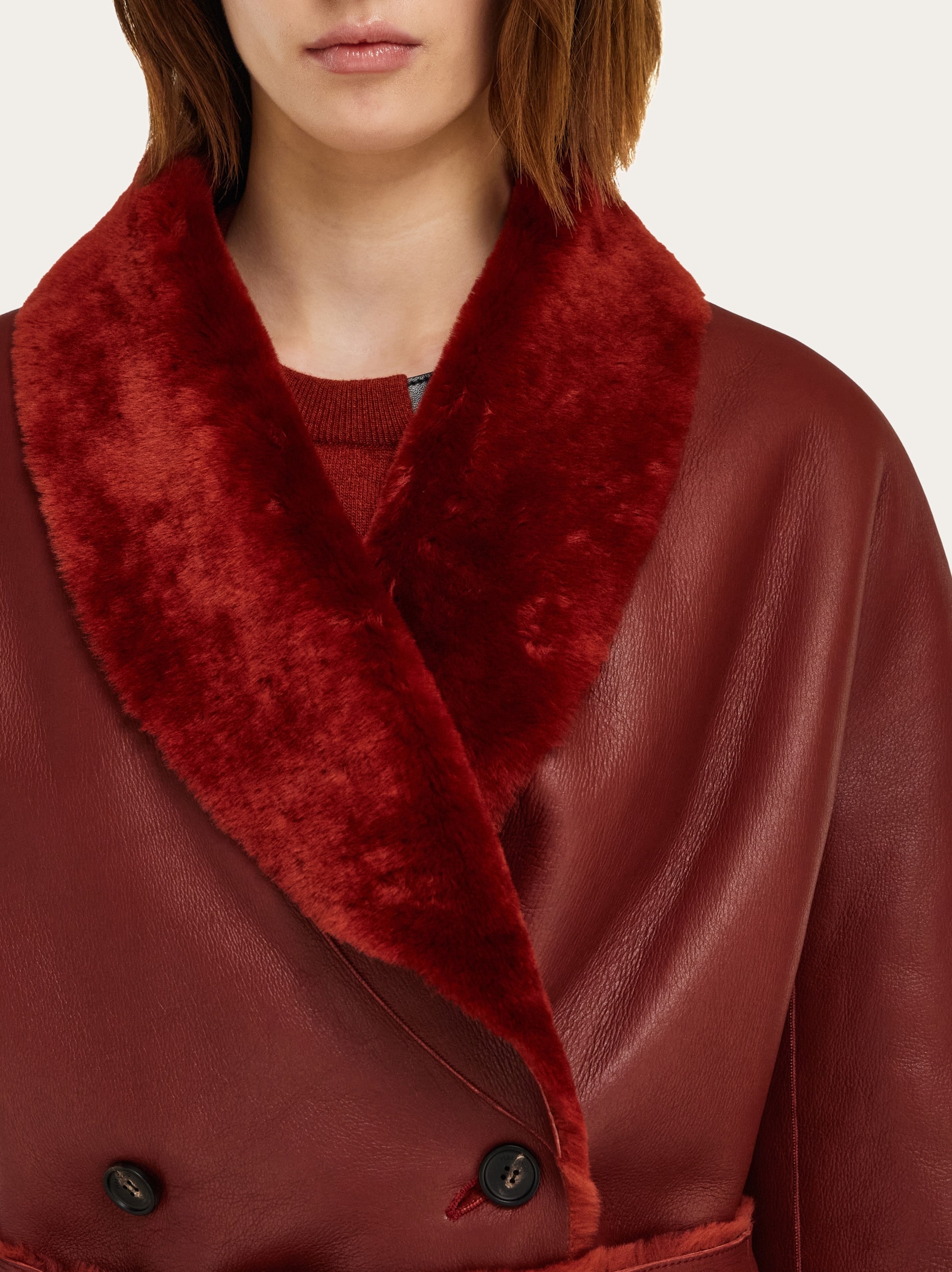 Reversible shearling jacket - Women | Ferragamo