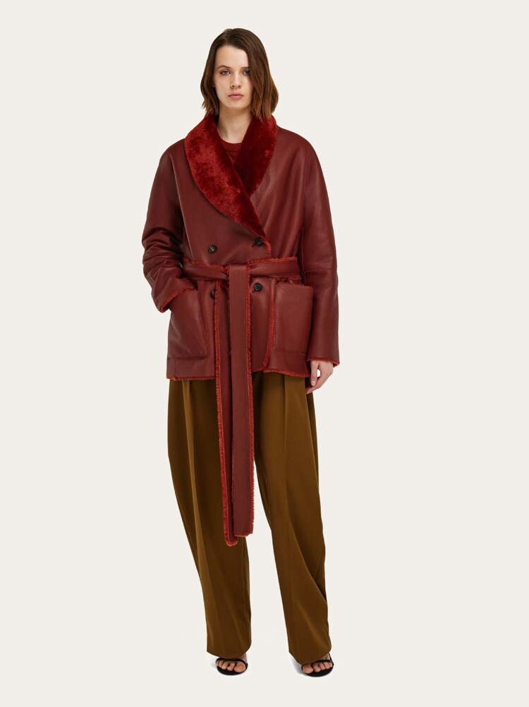 Reversible shearling jacket Gallery image 7
