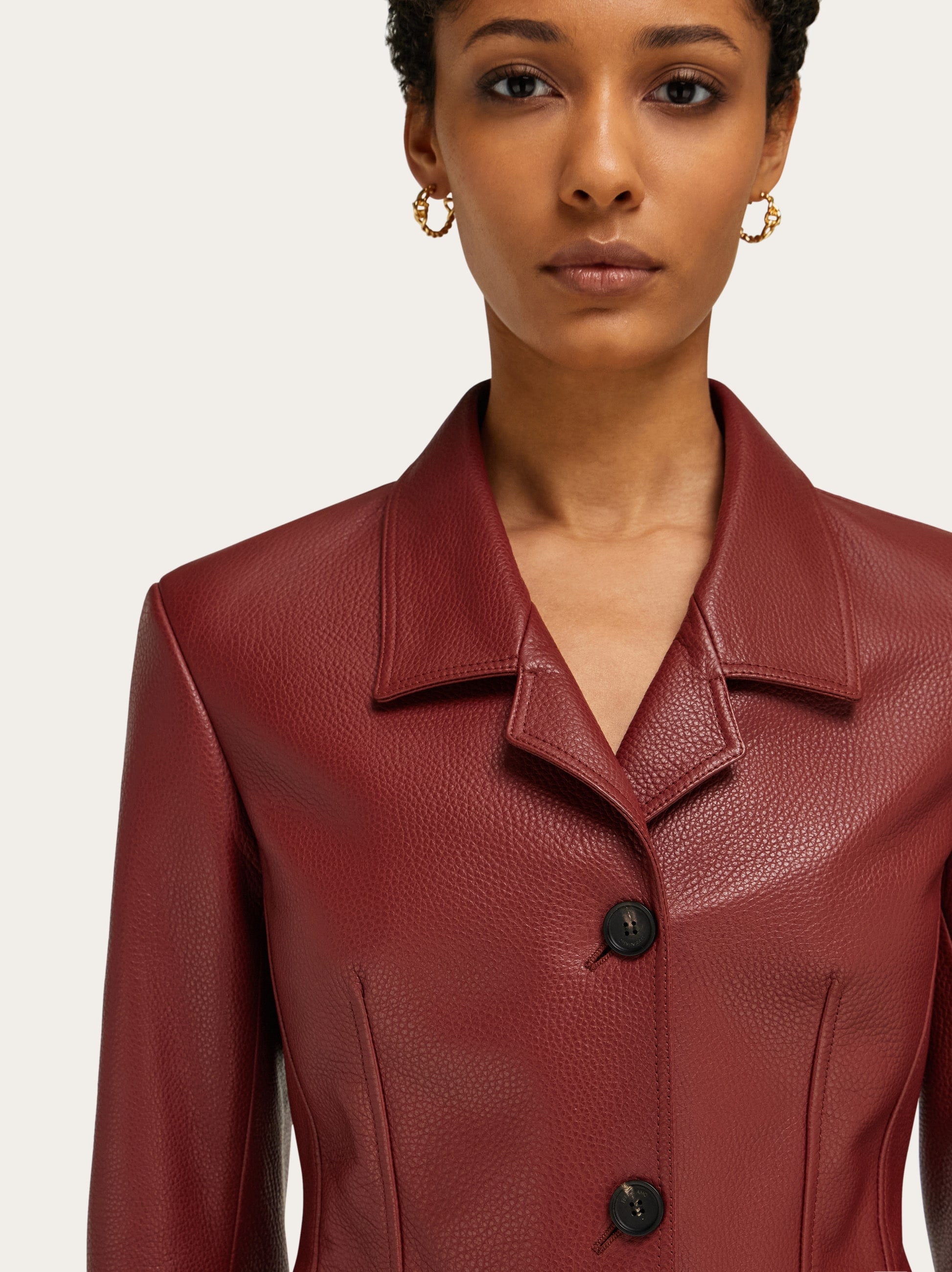 Fitted deerskin jacket - Women | Ferragamo