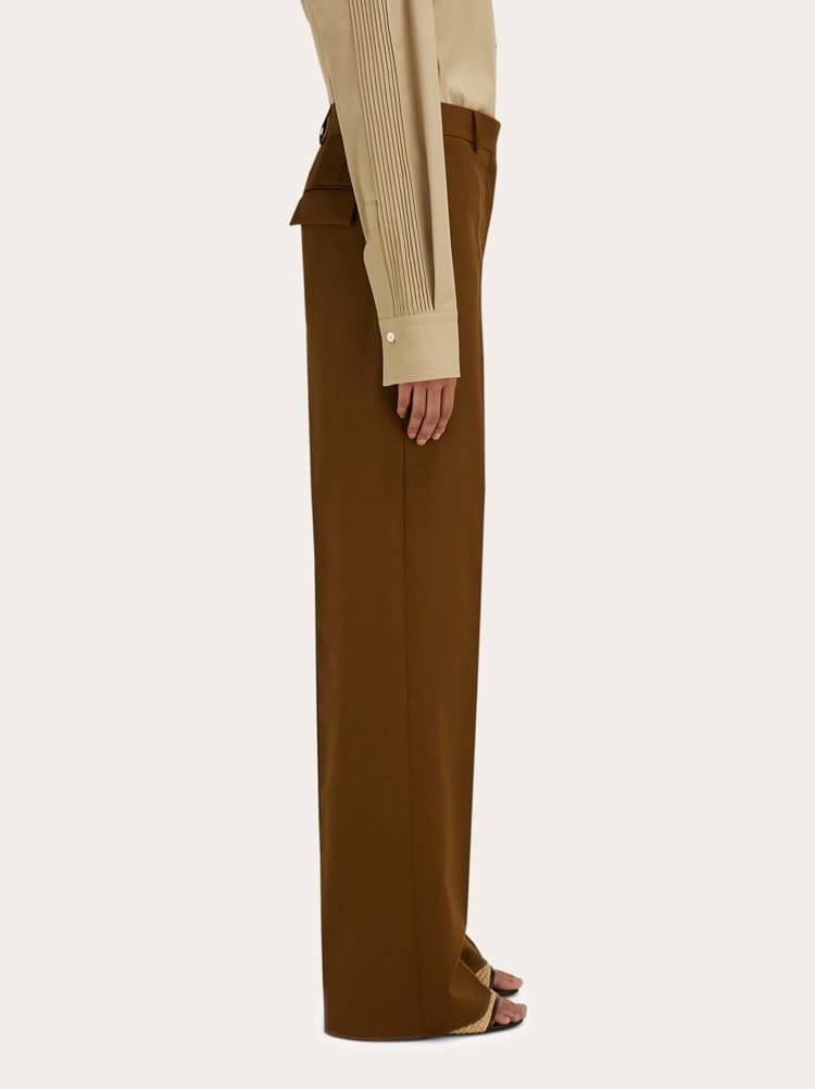 Pantalon haute couture à chevrons Gallery image 3