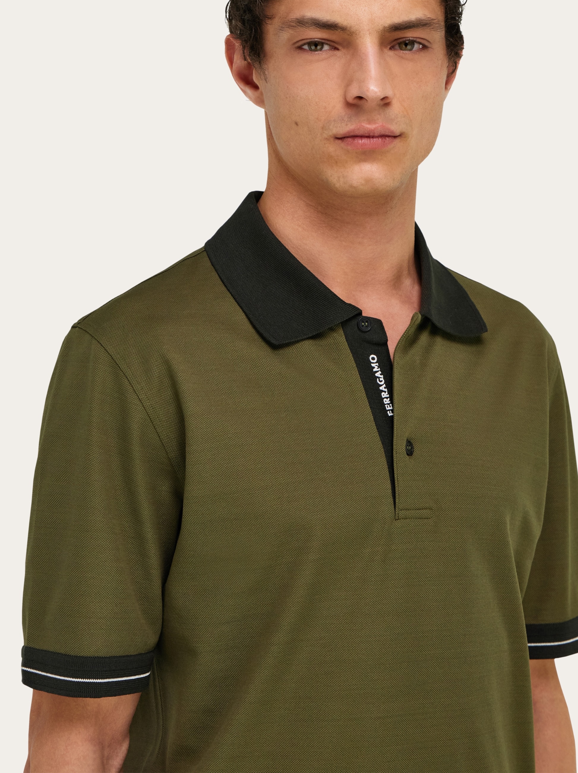 トップス salvatoreFerragamo Short sleeve polo shirt - Men | Ferragamo