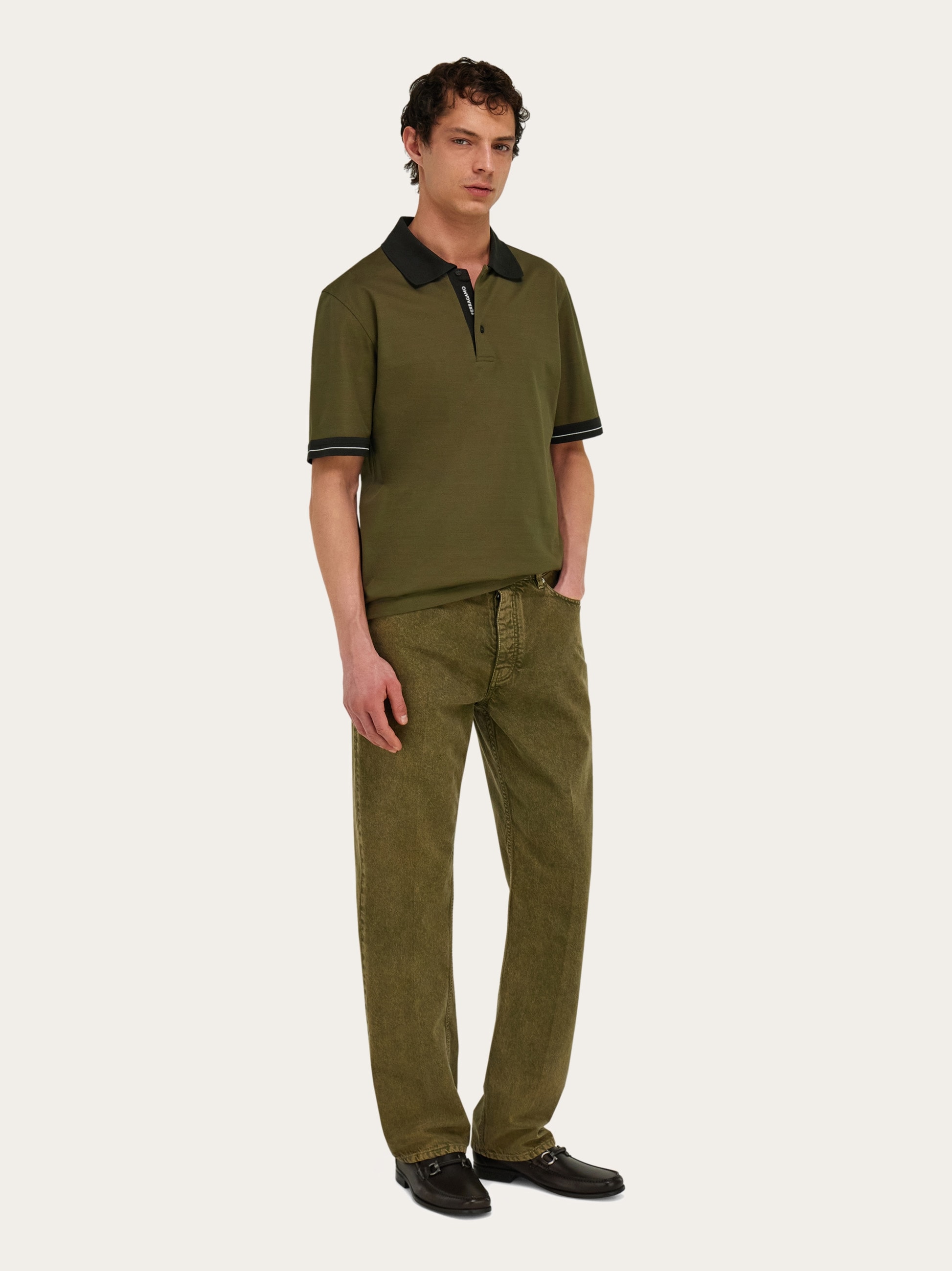 トップス salvatoreFerragamo Short sleeve polo shirt - Men | Ferragamo