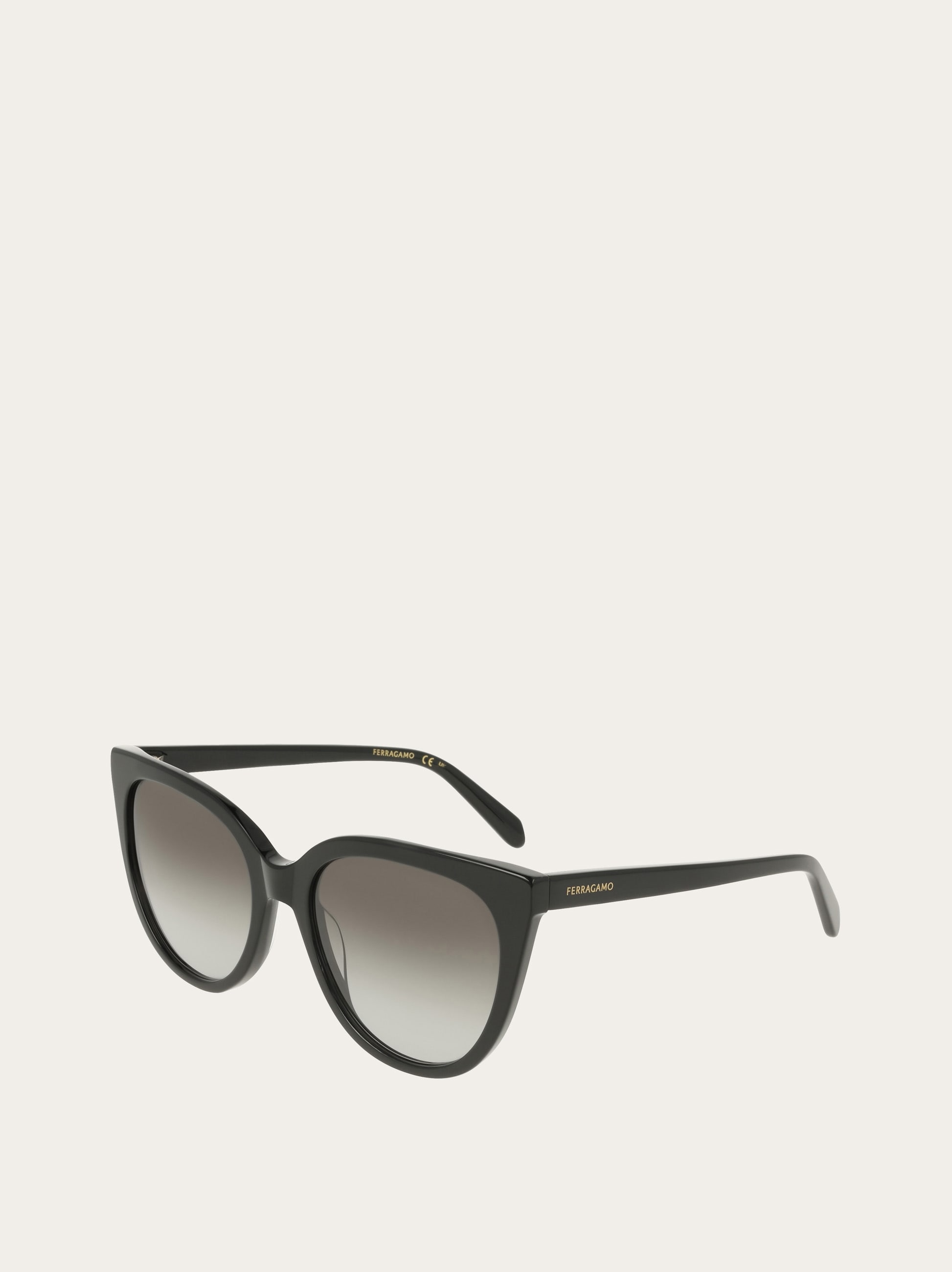 FERRAGAMO ウィメンズサングラス ブラック/グラデーション レクタングルフレームサングラス - ウィメンズ | Ferragamo