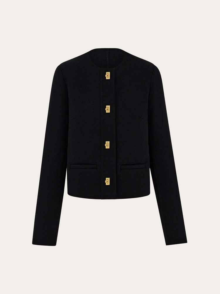 Wool and cashmere Gancini jacket Gallery image 1