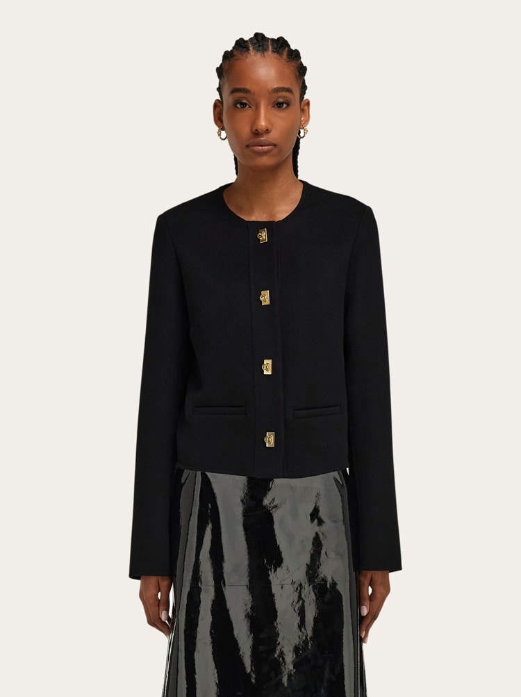 Wool and cashmere Gancini jacket Gallery image 2