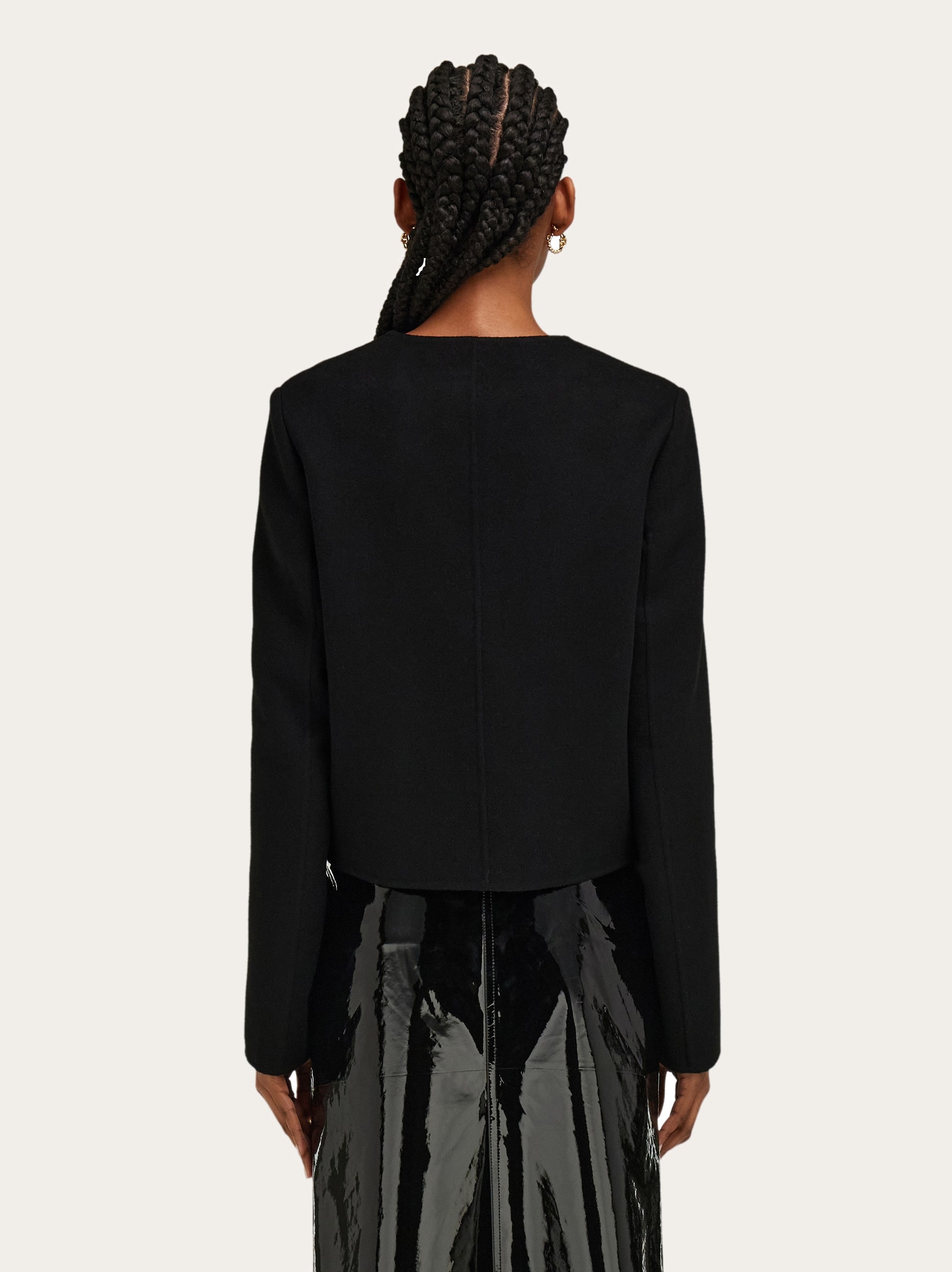 Wool and cashmere Gancini jacket - Women | Ferragamo