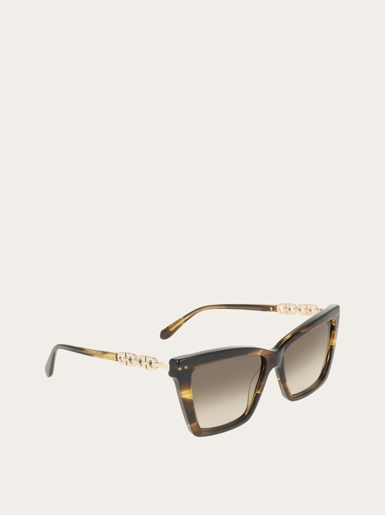 Rectangular frame sunglasses Gallery image 2