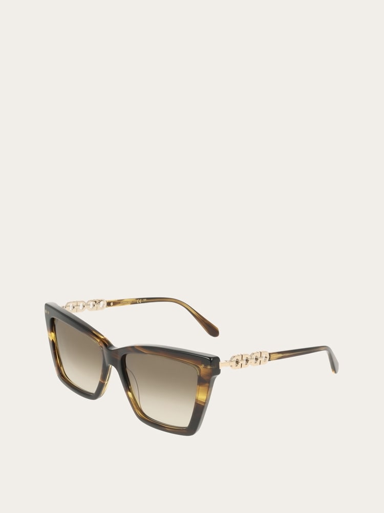 Rectangular frame sunglasses Gallery image 4