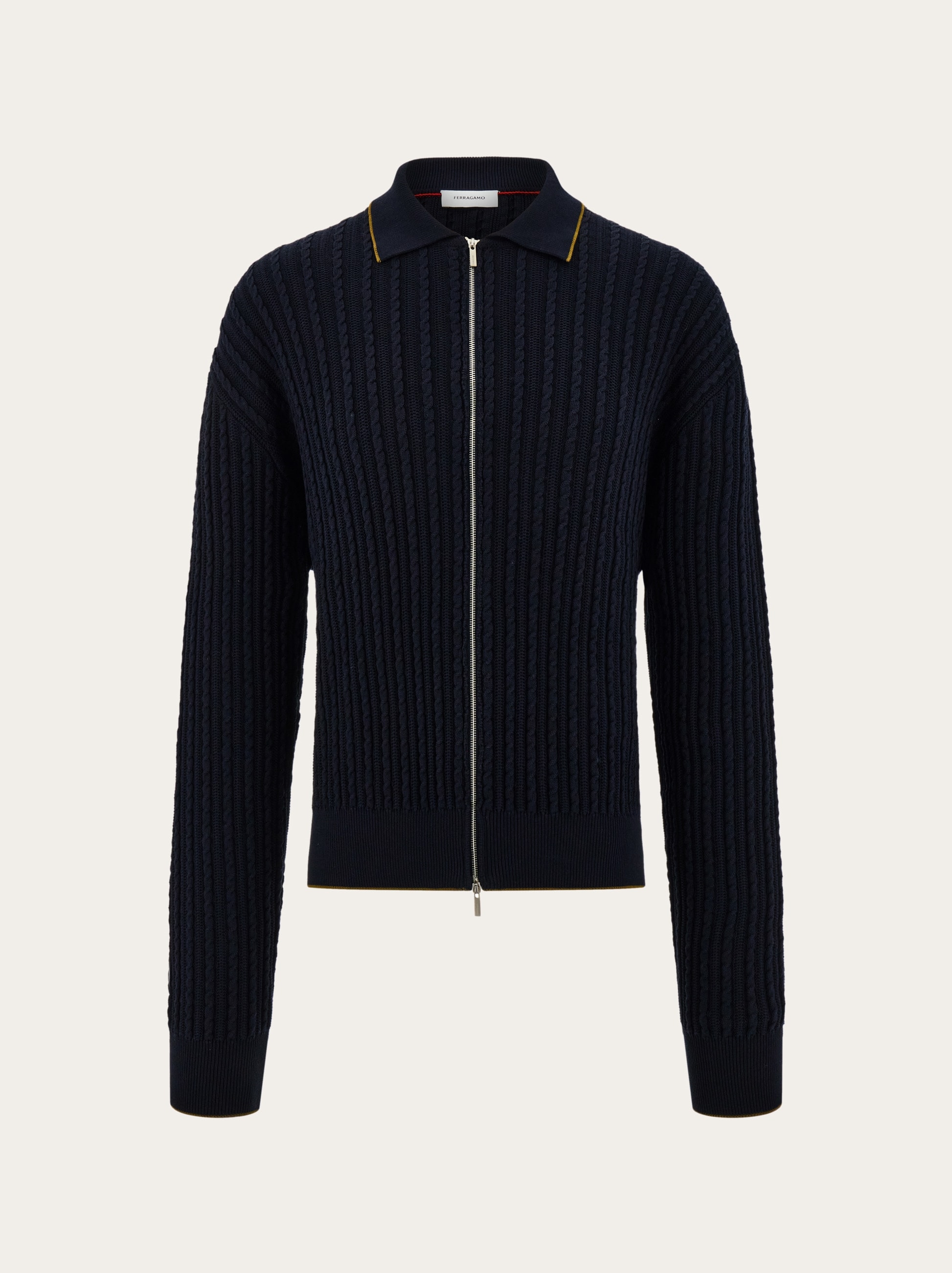 Cotton and silk cardigan - Men | Ferragamo
