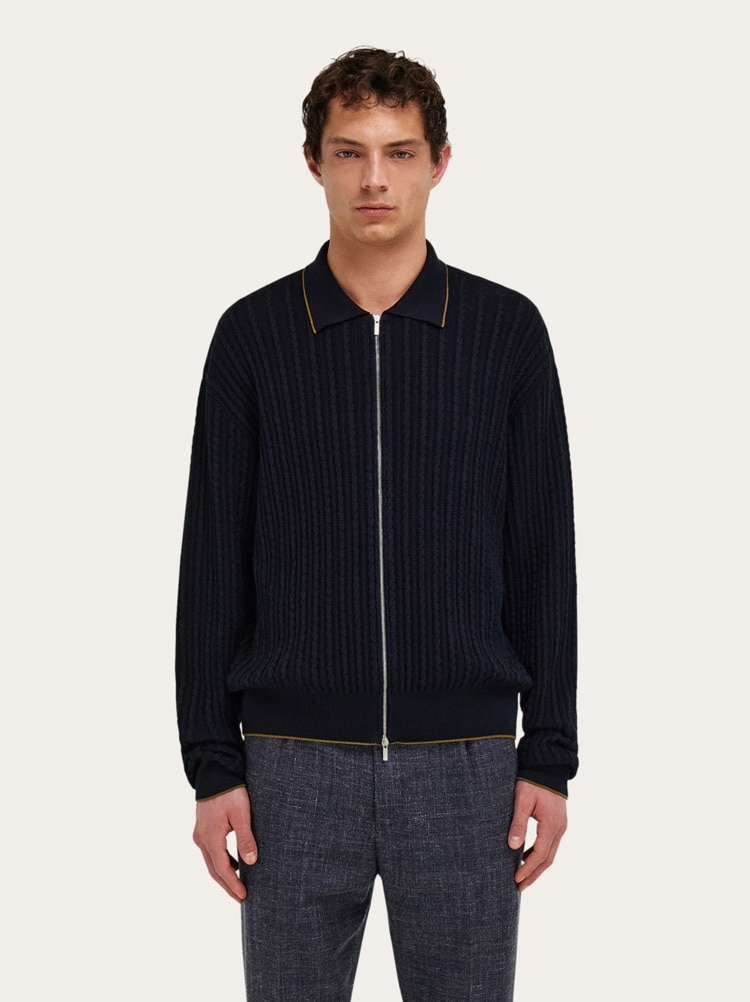 Cotton and silk cardigan Gallery image 2