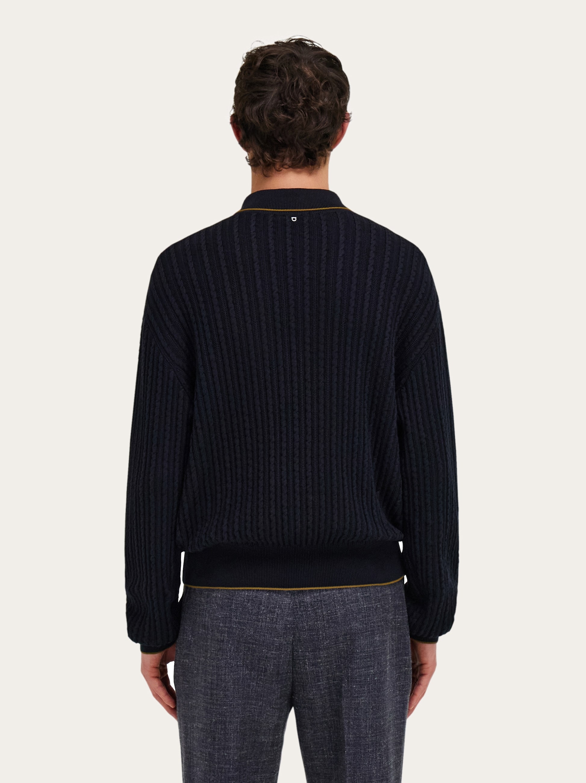 Cotton and silk cardigan - Men | Ferragamo