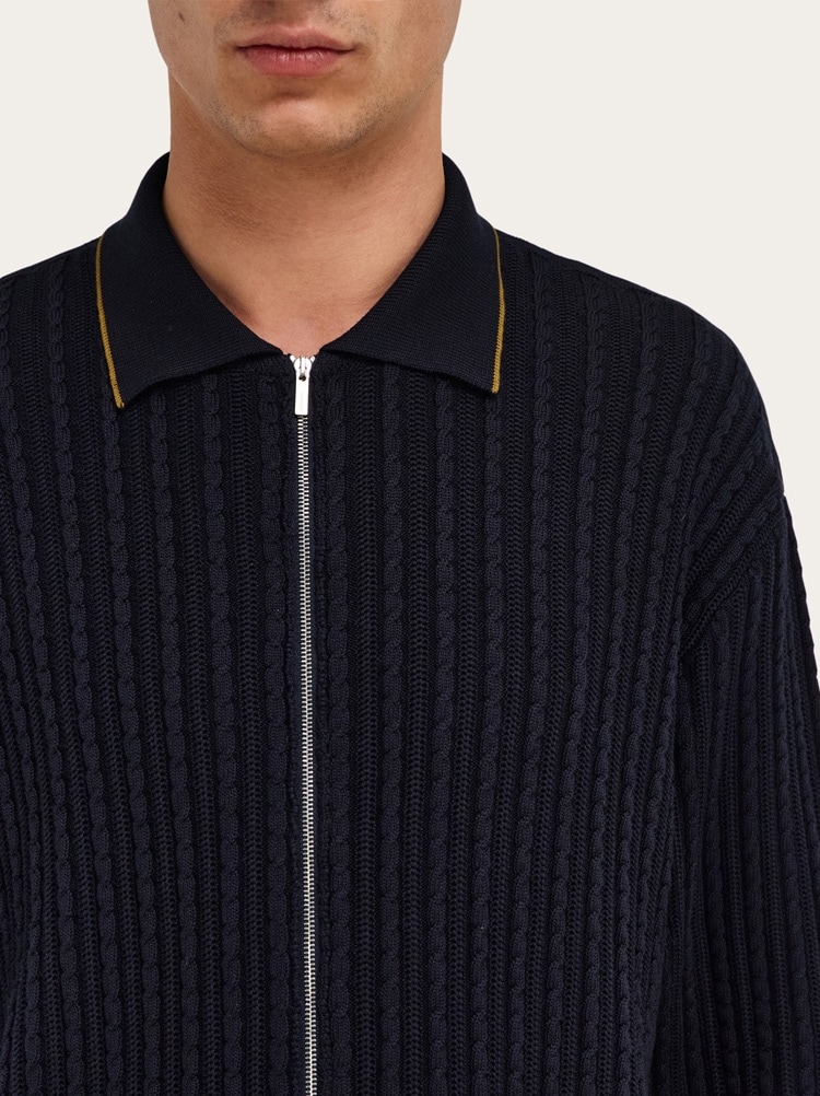 Cotton and silk cardigan Gallery image 4