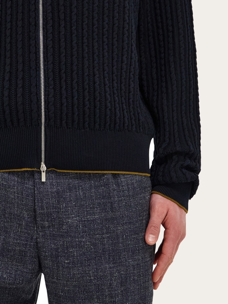 Cotton and silk cardigan Gallery image 6