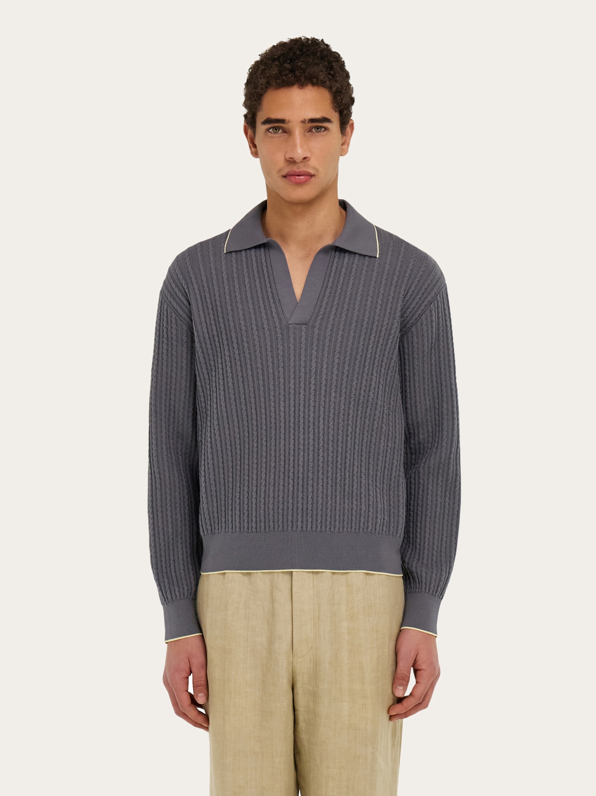 ニットポロトップス - メンズ | Ferragamo