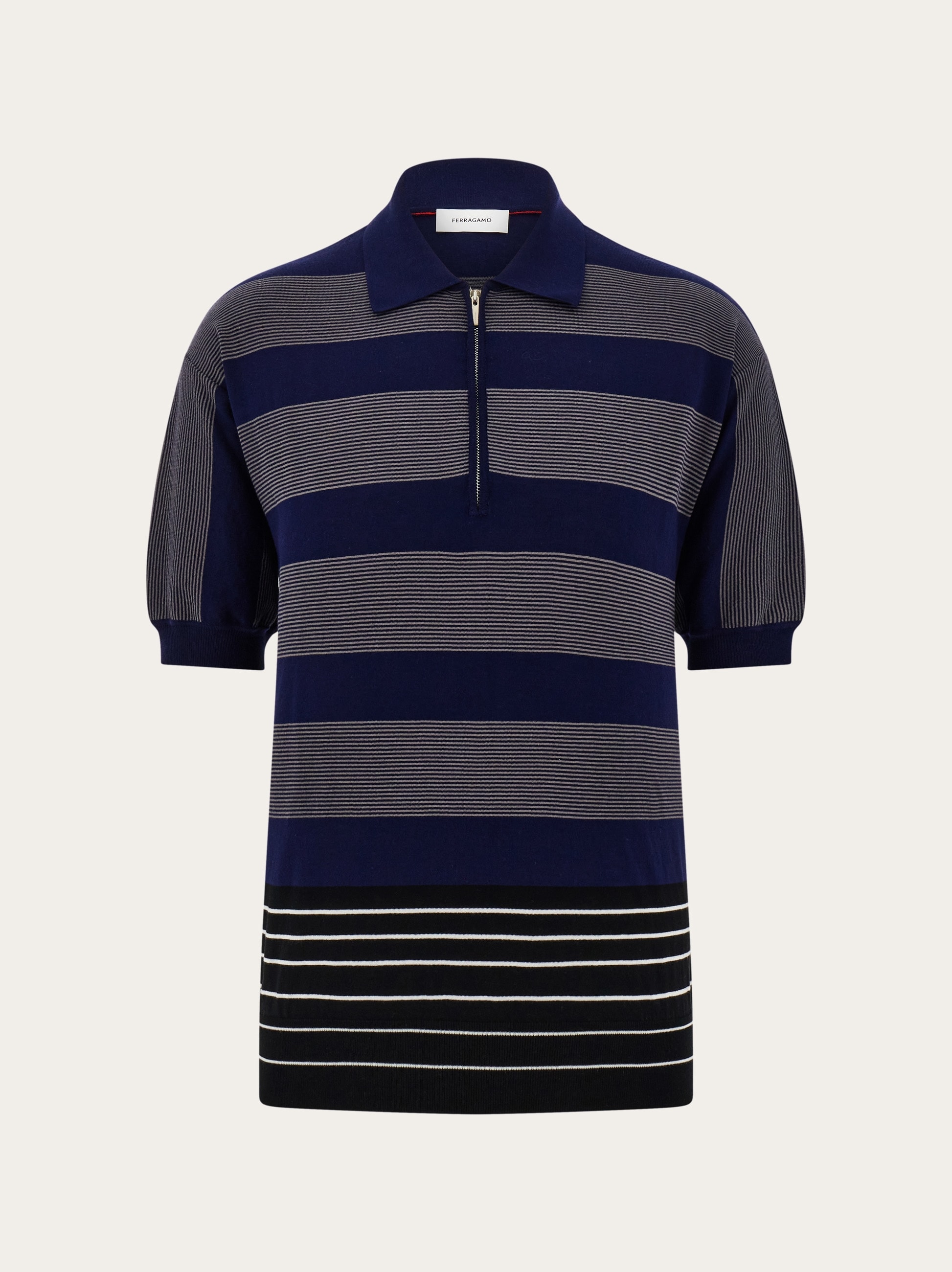 Polo shirt with zip collar - Men | Ferragamo