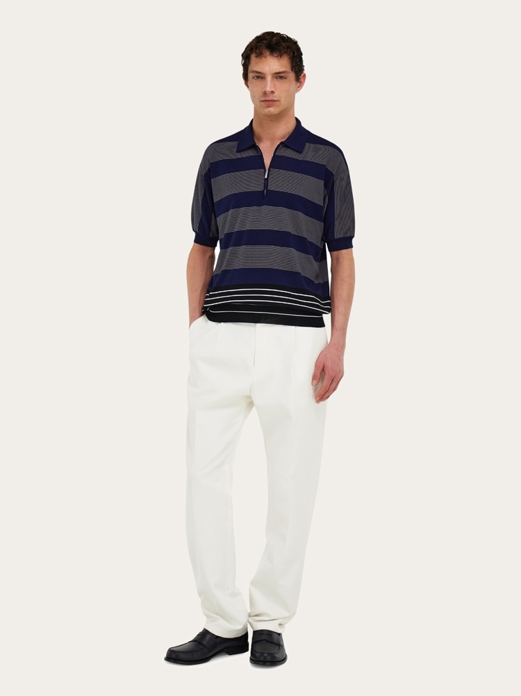 Polo shirt with zip collar Gallery image 6