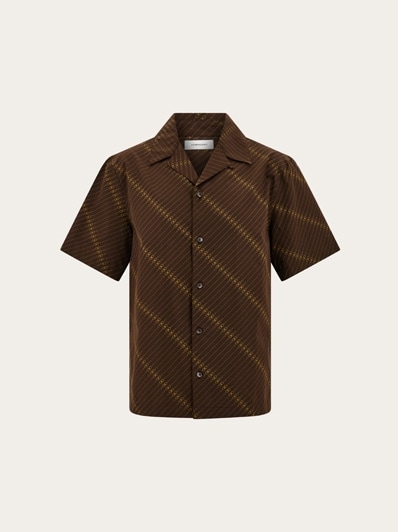 chiiiibag　DolmanSleeveDungareeShirt Short sleeve bowling shirt - Men | Ferragamo