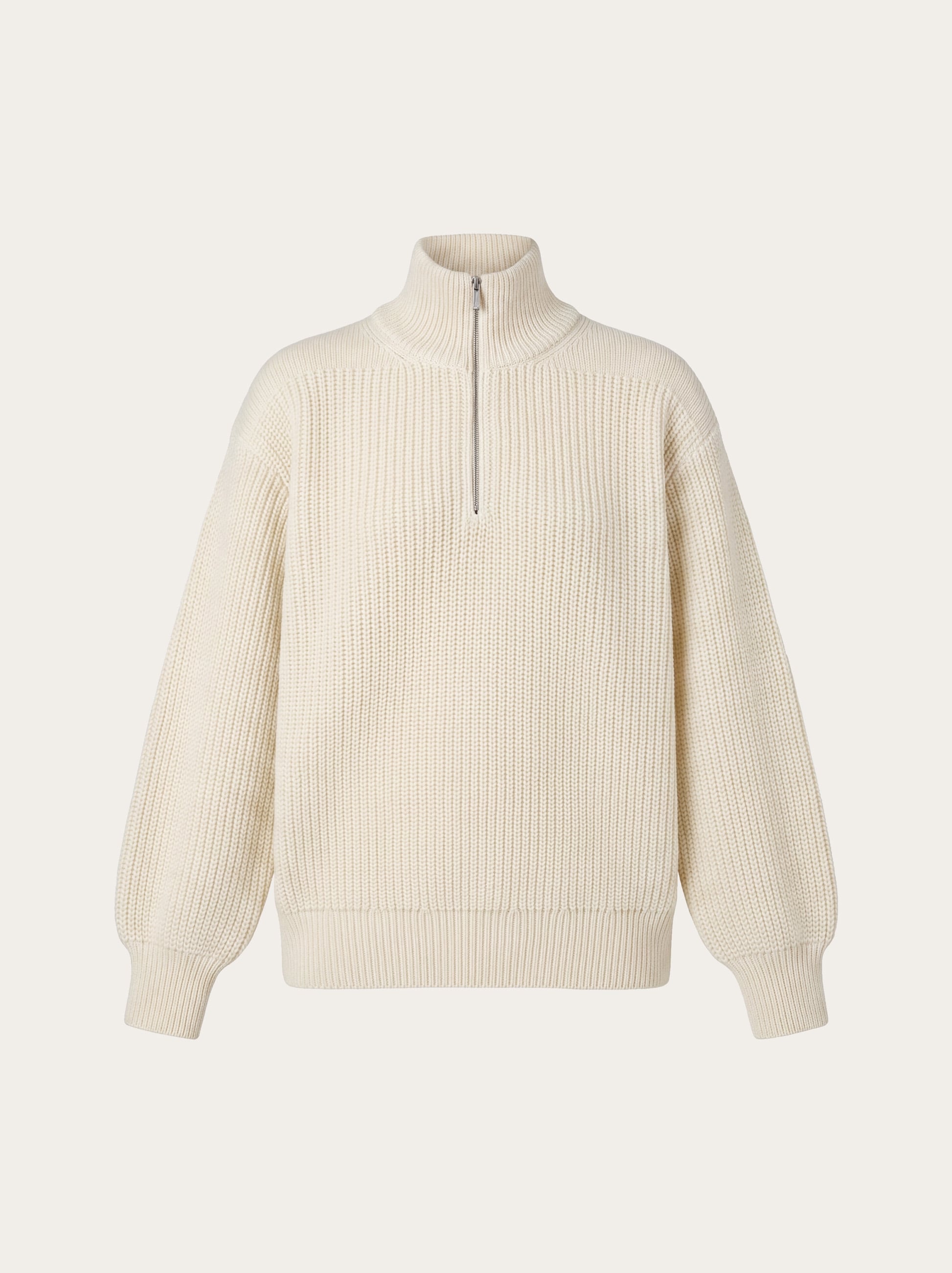 Quarter zip knitted sweater - Men | Ferragamo