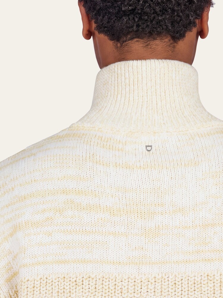 Quarter zip knitted sweater Gallery image 5