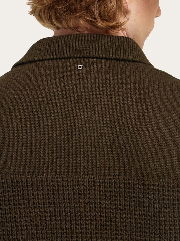 Knitted sweater with polo collar Gallery image 5