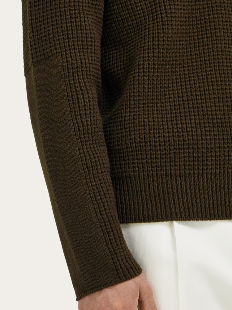 Knitted sweater with polo collar Gallery image 6