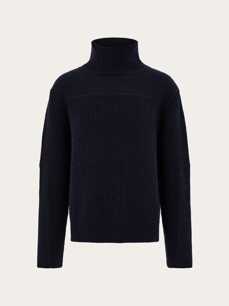 High neck knitted sweater Gallery image 1