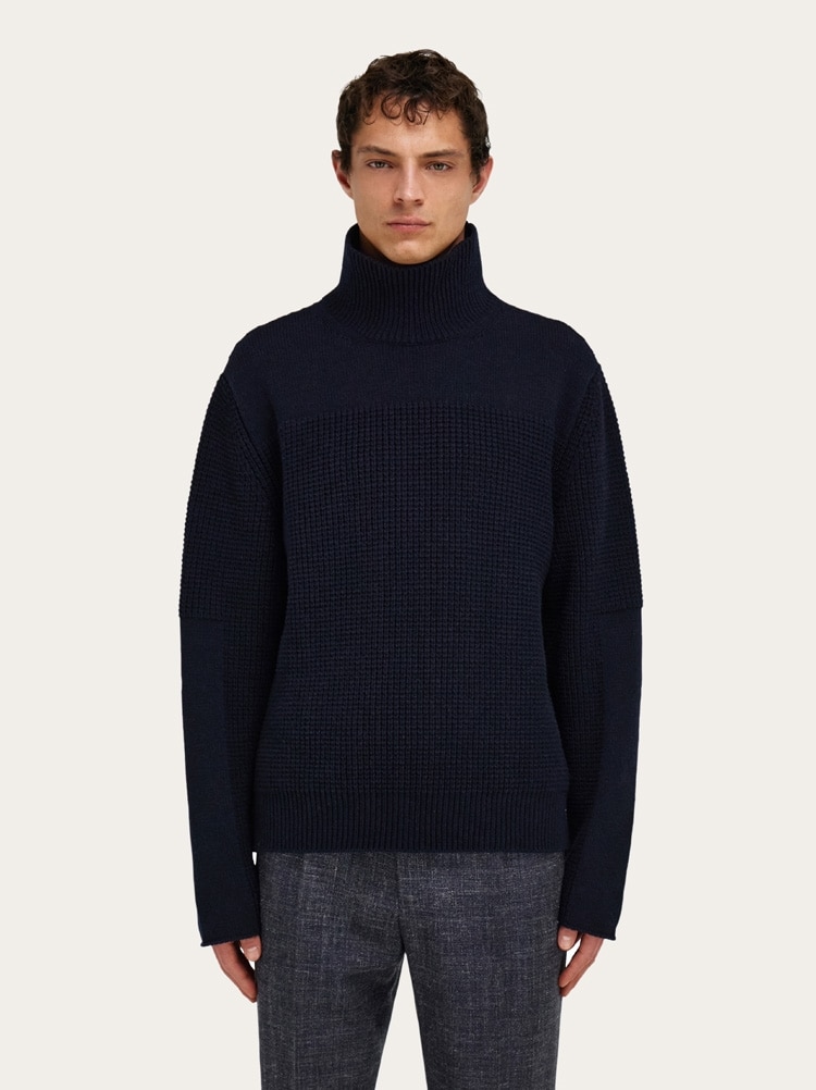 High neck knitted sweater Gallery image 2